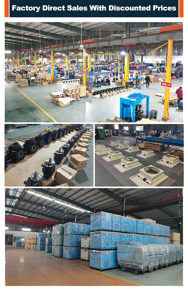 7.5-132KW CE Certified Variable Speed Rotary Screw Air Compressor  - Industrial Grade