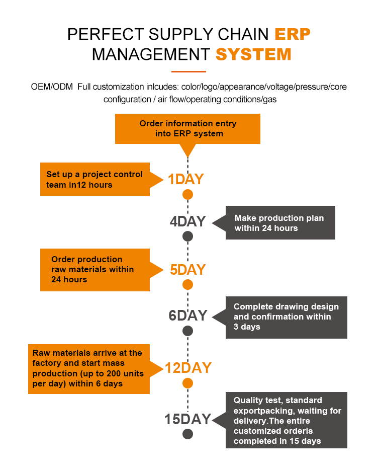 High Pressure 30Bar Piston Air Compressor Belt Driven 0.6-1.5m³/min Industrial Air Compressor
