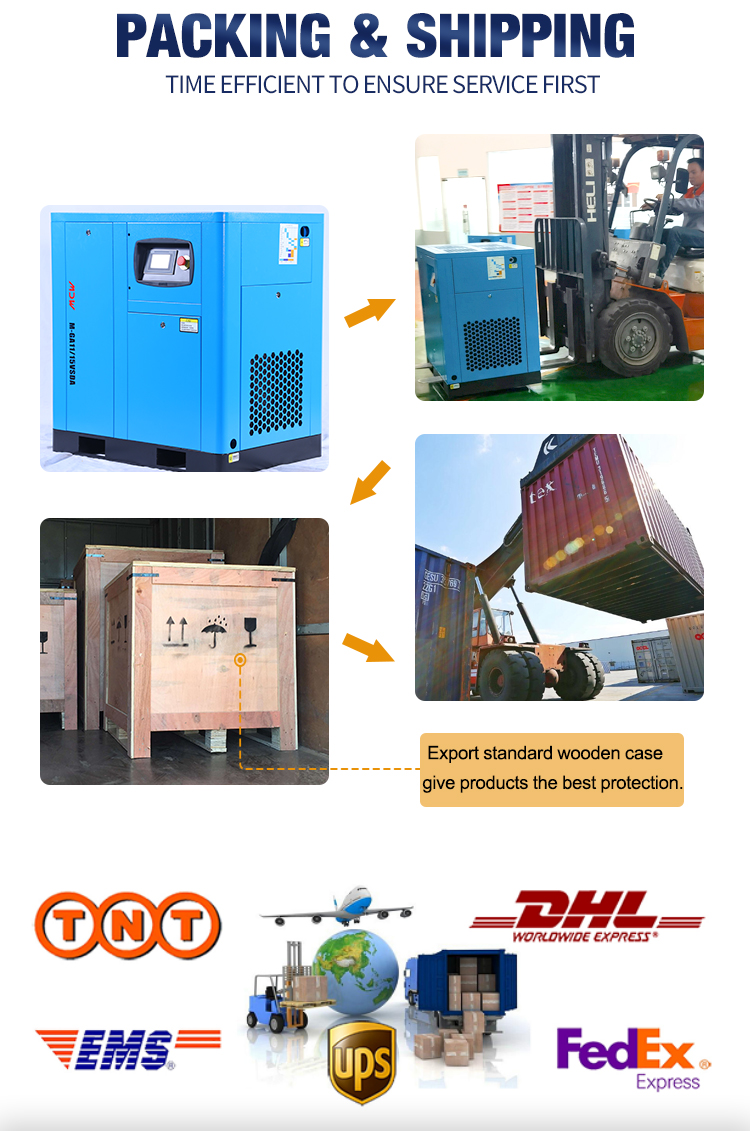 High Pressure 30Bar Piston Air Compressor Belt Driven 0.6-1.5m³/min Industrial Air Compressor