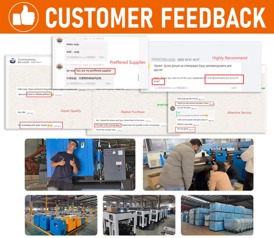 High Pressure 30Bar Piston Air Compressor Belt Driven 0.6-1.5m³/min Industrial Air Compressor