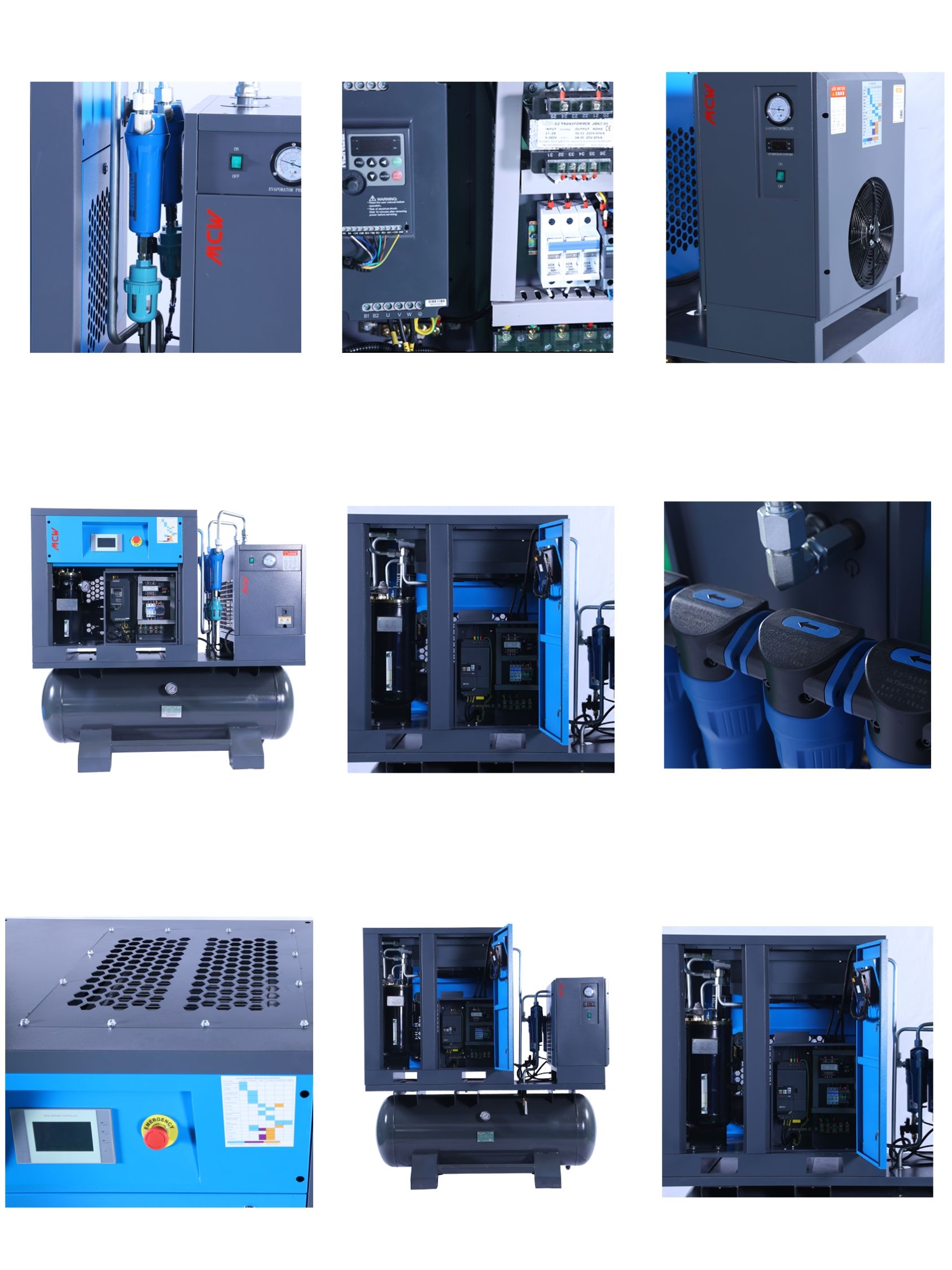 MDW 4 IN 1 Energy Saving air Compressor All in One Screw air Compressor 