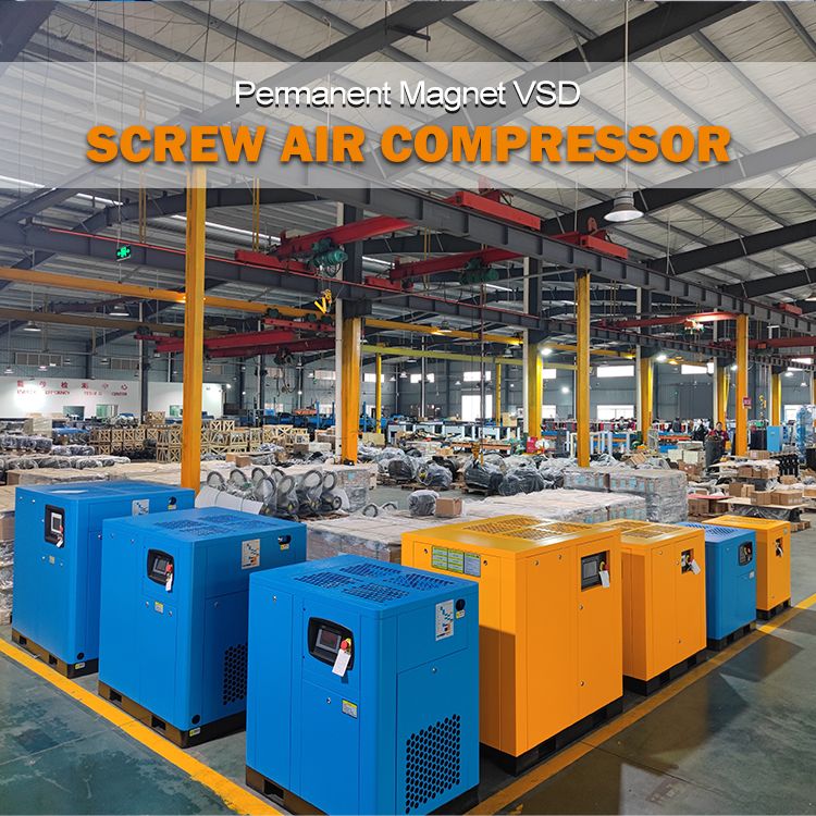 7.5-132KW CE Certified Variable Speed Rotary Screw Air Compressor  - Industrial Grade & Factory Direct Price