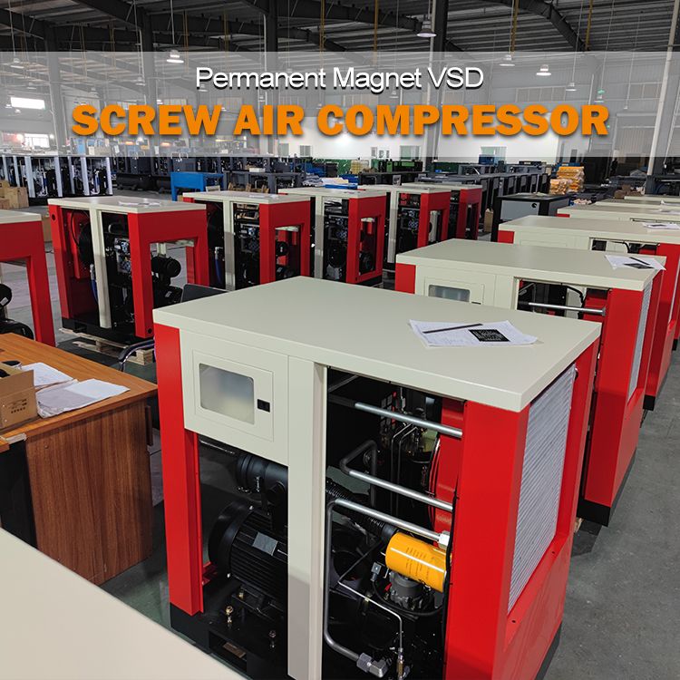 7.5-132KW CE Certified Variable Speed Rotary Screw Air Compressor  - Industrial Grade & Factory Direct Price