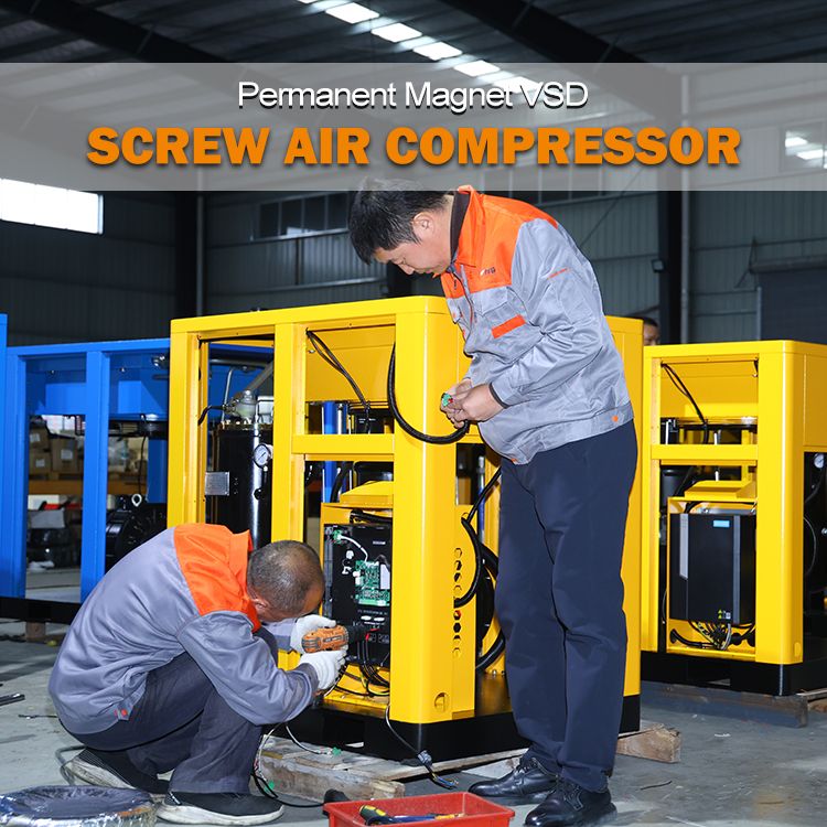 7.5-132KW CE Certified Variable Speed Rotary Screw Air Compressor  - Industrial Grade & Factory Direct Price