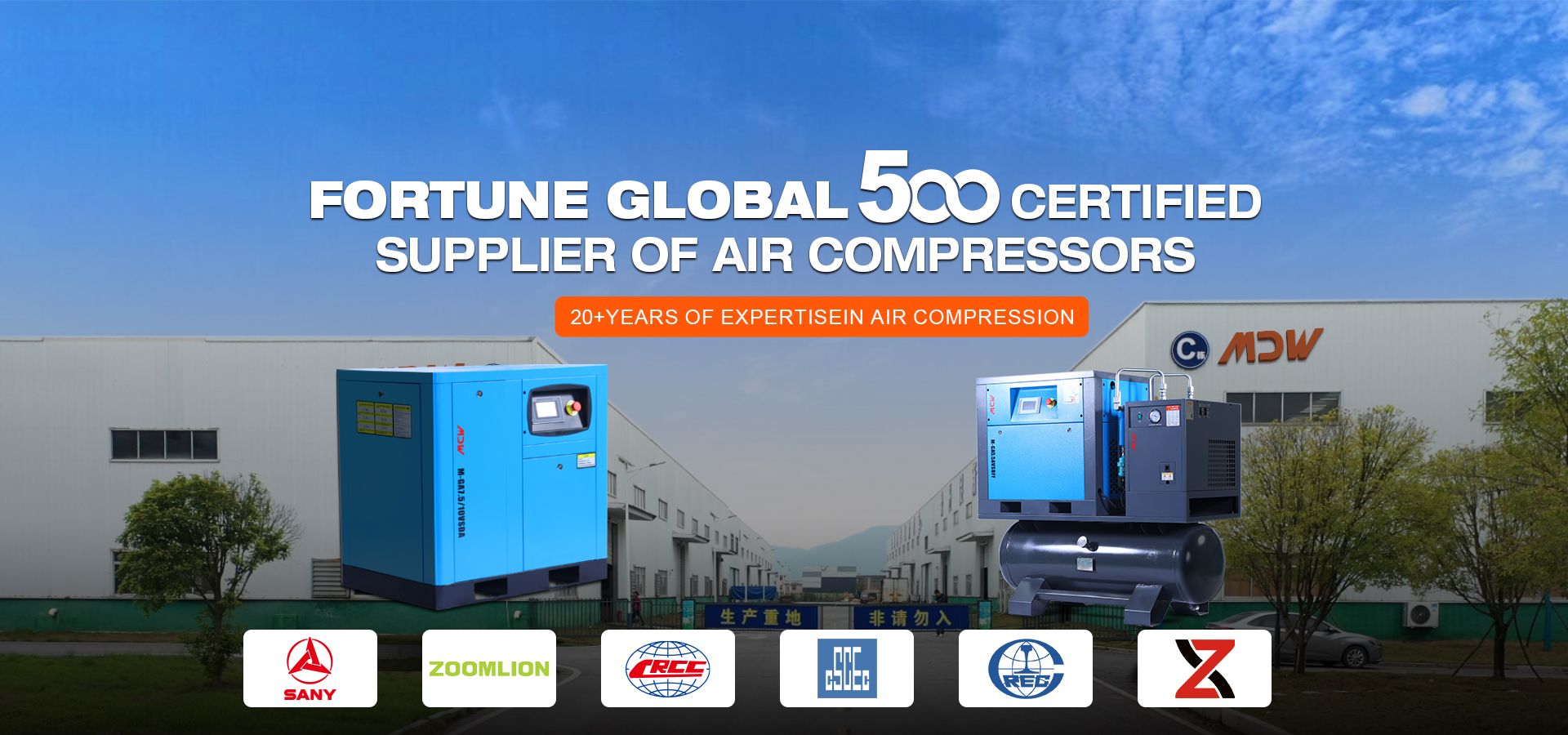 MDW-Mandiwi, with 20+ years of production experience, we provide over 30,000 sets high quality and reliable air compressors products to global users every year.