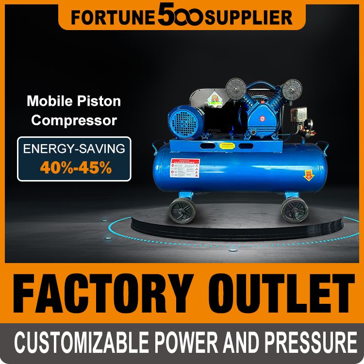 30Bar Industrial Piston Air Compressor Belt Driven 2.2kW/11kW/15kW 3PH 0.6-1.5m³/min High Efficiency for Manufacturing