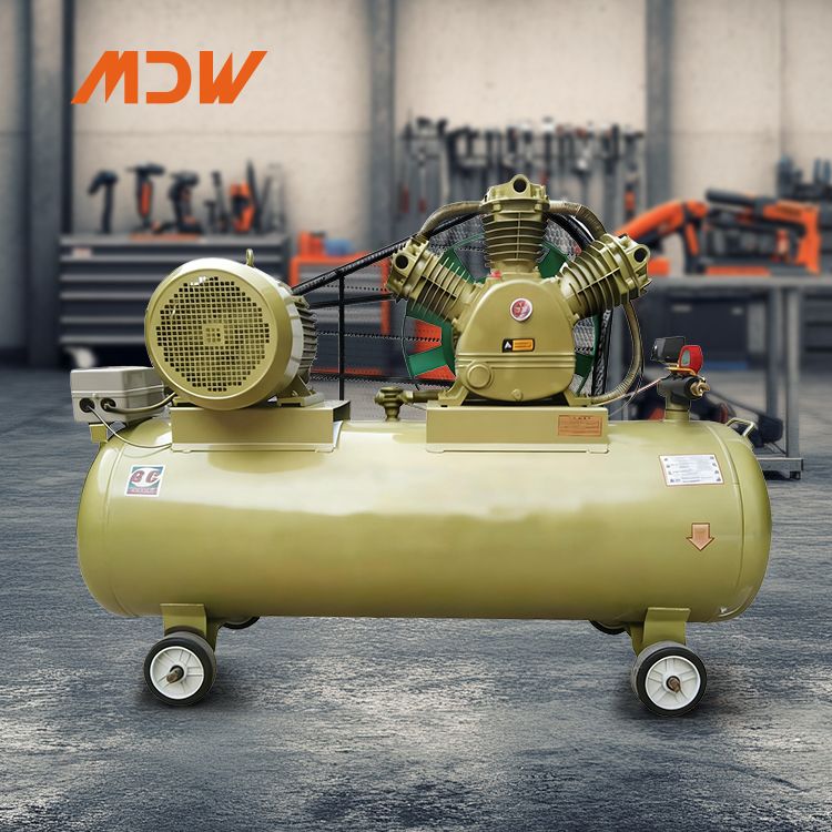 Energy Saving Belt Driven Piston Air Compressor 0.25-2.0m³/min 8-30Bar CE ISO Factory Direct Industrial Heavy Duty Compressor