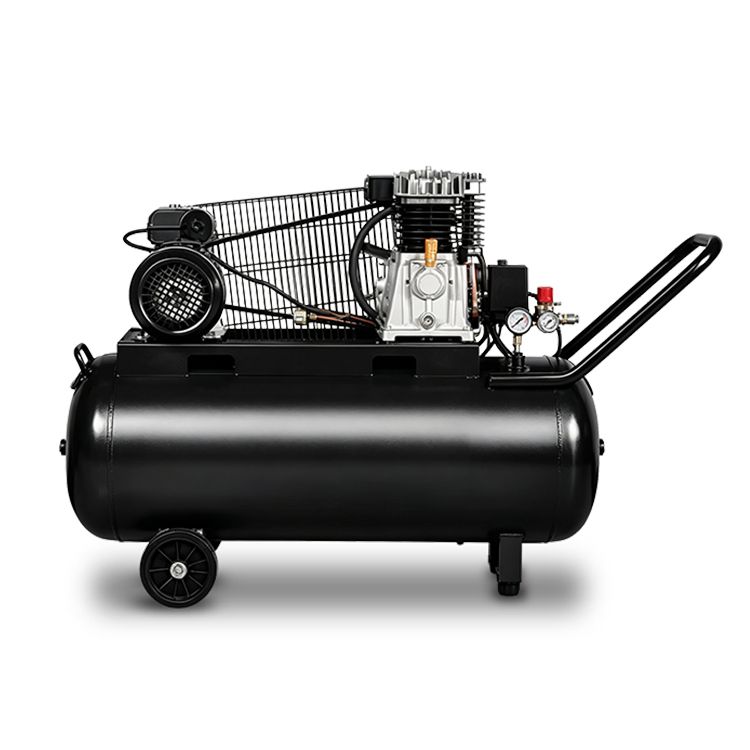 Heavy Duty 2.2kW 100L 8Bar Oil-Free Air Cooled Piston Air Compressor 1020RPM 65x2 Cylinder Portable